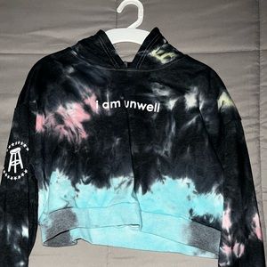Tie Dye - BARSTOOL SPORTS / CALL HER DADDY / I AM UNWELL Cropped hoodie SIZE (S)